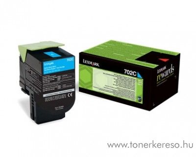 Lexmark CS310n/CS410n (702C) eredeti cyan toner 70C20C0