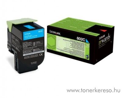 Lexmark CX310/410/510 eredeti cyan toner 80C20C0 Lexmark CX410dte lzernyomtathoz