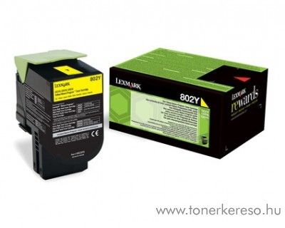 Lexmark CX310/410/510 eredeti yellow toner 80C20Y0 Lexmark CX410e lzernyomtathoz