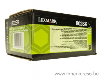 Lexmark CX310/CX410 (802SK) eredeti black toner 80C2SK0 Lexmark CX310dn lzernyomtathoz