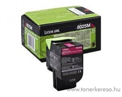 Lexmark CX310DN (802SM) eredeti magenta toner 80C2SM0 Lexmark CX510de lzernyomtathoz