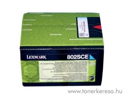 Lexmark CX310n/CX410e eredeti cyan toner 80C2SCE Lexmark CX510dthe lzernyomtathoz