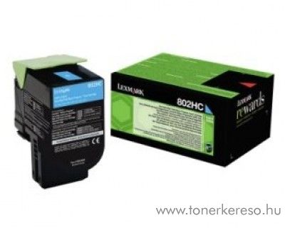 Lexmark CX410/510 eredeti cyan toner 80C2HCE Lexmark CX510dthe lzernyomtathoz