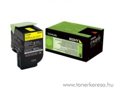 Lexmark CX410/510 eredeti yellow toner 80C2HYE Lexmark CX510de lzernyomtathoz