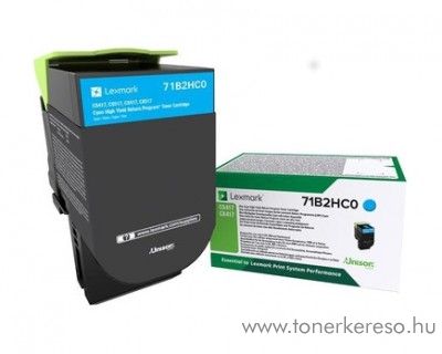 Lexmark CX417de/CX417dn eredeti cyan toner 71B2HC0 Lexmark CS517de lzernyomtathoz