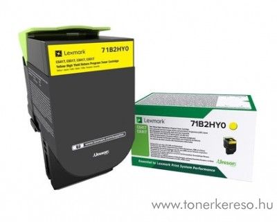 Lexmark CX417de/CX417dn eredeti yellow toner 71B2HY0 Lexmark CS417dn lzernyomtathoz