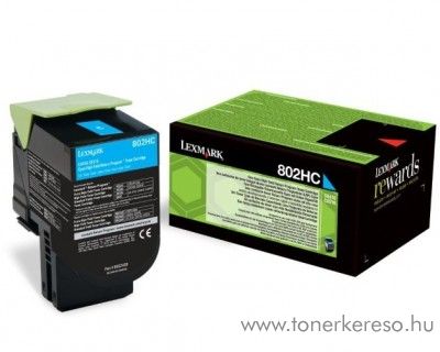 Lexmark CX510 eredeti nagy kap. cyan toner 80C2HC0