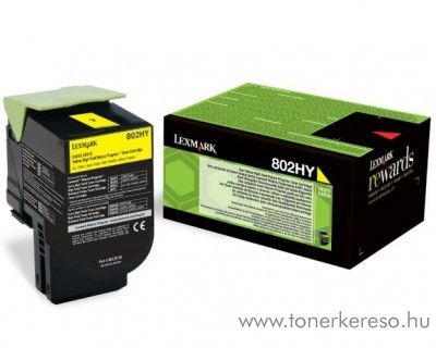 Lexmark CX510 eredeti nagy kap. yellow toner 80C2HY0 Lexmark CX410dte lzernyomtathoz