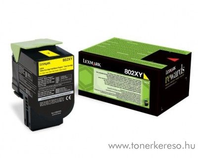 Lexmark CX510 eredeti extra nagy kap. yellow toner 80C2XY0 Lexmark CX510dthe lzernyomtathoz