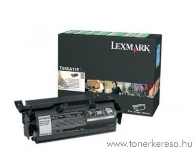 Lexmark T650/652/654 eredeti black toner 650A11E Lexmark T654dn lzernyomtathoz