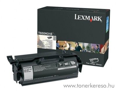 Lexmark T650/652/654 eredeti black toner T650H31E Lexmark T652n lzernyomtathoz