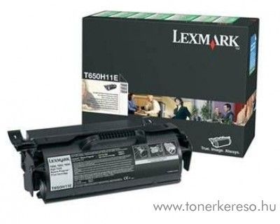 Lexmark T650/652/654 eredeti toner fekete T650H11E Lexmark T652n lzernyomtathoz