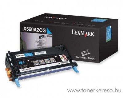 Lexmark X560 eredeti cyan toner X560A2CG Lexmark X560n lzernyomtathoz