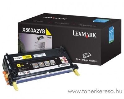 Lexmark X560 eredeti yellow toner X560A2YG