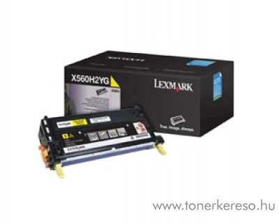 Lexmark X560 eredeti yellow toner X560H2YG Lexmark X560n lzernyomtathoz