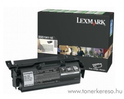 Lexmark X651 eredeti black toner X651H11E Lexmark X656de MFP lzernyomtathoz