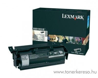 Lexmark X651/X652 (X65X) eredeti black toner X651H31E Lexmark X658dfe MFP lzernyomtathoz