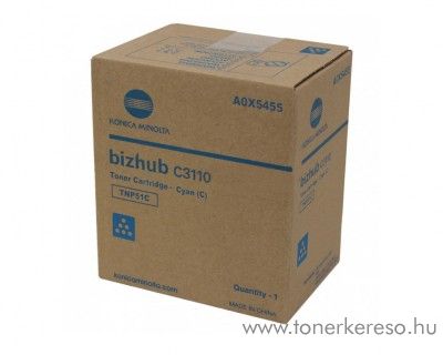 Minolta Bizhub C3110 (TNP51C) eredeti cyan toner A0X5455 Konica Minolta Bizhub C3110  fnymsolhoz