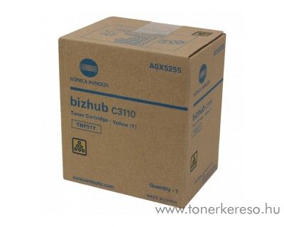 Minolta Bizhub C3110 (TNP51Y) eredeti yellow toner A0X5255