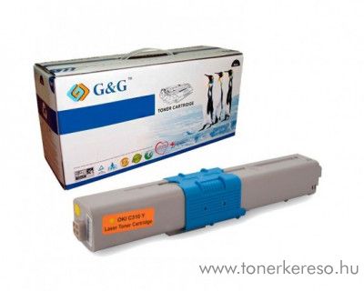 Oki C310/330/510/530 utngyrtott yellow toner GGOC310Y Oki MC352 lzernyomtathoz