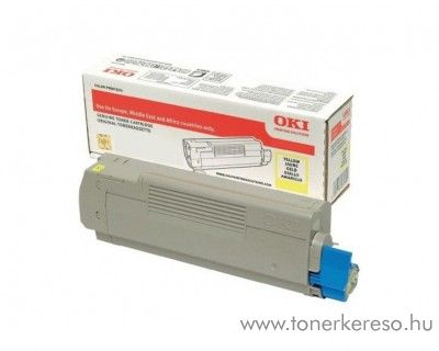 Oki C612n/C612dn eredeti yellow toner 46507505