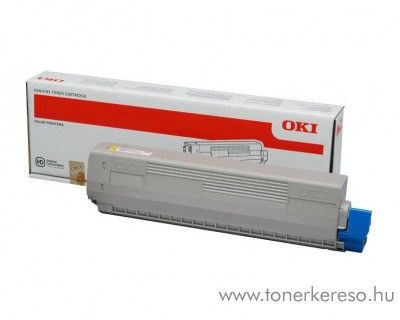 Oki C823/C833/C843 eredeti yellow toner 46471101 Oki C833n lzernyomtathoz