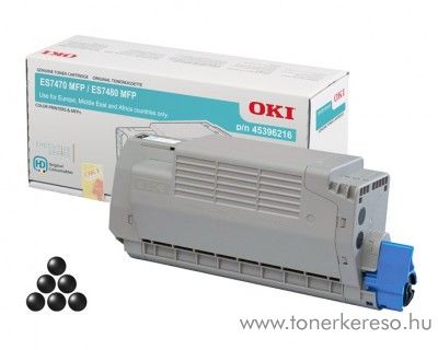 Oki ES7470/ES7480 eredeti black toner 45396216