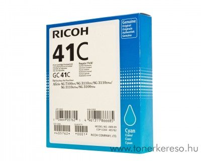 Ricoh SG3110 (GC41C) eredeti cyan tintapatron 405762