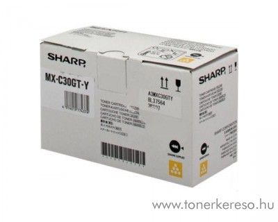 Sharp MX-C250F/C300W eredeti yellow toner MXC30GTY