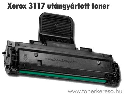 Xerox 3117 utngyrtott/kompatibilis lzertoner fekete Xerox Phaser 3125 lzernyomtathoz