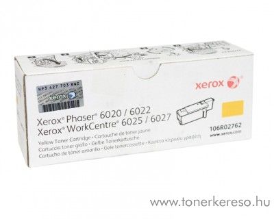 Xerox Phaser 6020/6022 eredeti yellow toner 106R02762 Xerox Phaser 6020 lzernyomtathoz